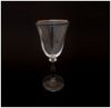 Reina kristály boros pohár készlet 6 db-os 25 cl ezüst peremű