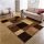 Salamon modern barna szőnyeg 125 x 200 cm kockás