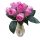 Sárvár 12 szálas mű rózsa csokor rózsaszín kötegelt