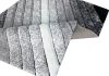 Sopron extra vastag shaggy szőnyeg 120 x 170 cm szürke csíkos