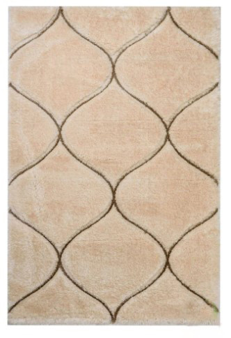 Szidónia prémium bézs shaggy szőnyeg 125 x 200 cm luxus