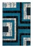 Szimonetta modern türkiz kék szőnyeg 125 x 200 cm