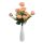 Tapolca mű rózsa csokor 12 szálas élethű művirág barackvirág