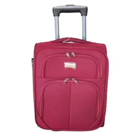   Texas xs bőrönd 20 x 30 x 40 cm bordó 2 kerekes puhafalú Wizzair bőrönd