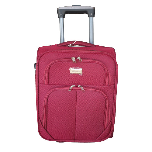 Texas xs bőrönd 20 x 30 x 40 cm bordó 2 kerekes puhafalú Wizzair bőrönd