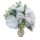 Tokaj élethű művirág csokor százszorszép dália fehér