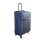 Tokió kék bőrönd közepes méret spinner puhafalú