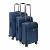 Tokió kék bőrönd szett 3 db-os spinner