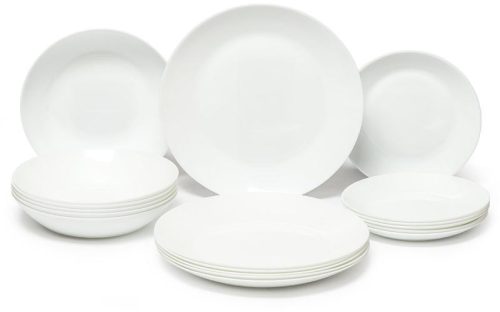 Trade 18 részes fehér étkészlet tányérkészlet