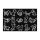 Twister kutyás lábtörlő fekete 40 x 60 cm velúr