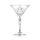 Martinis Csiszolt Talpas Kristály Pohár Készlet 6 db-os