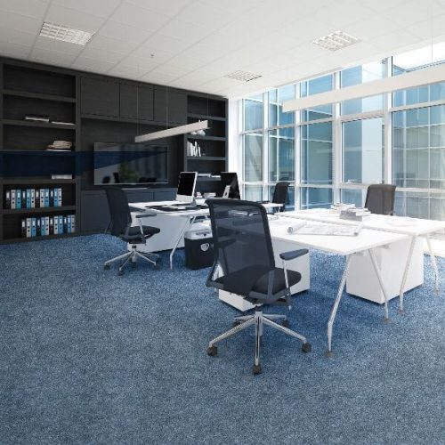 Vivianisz Padlószőnyeg kék extra erős irodai közületi 4 m széles