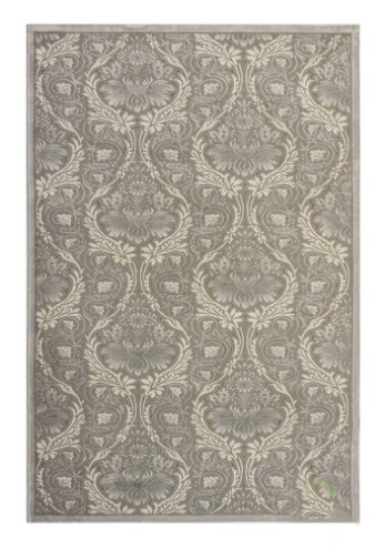 Wilde 3D virágmintás szőnyeg 200 x 300 cm szürke akril pamut