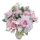 Záhony élethű művirág csokor százszorszép dália rózsaszín