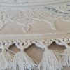 Zerind Kerek 120 cm Szőnyeg Bézs Kék Klasszikus