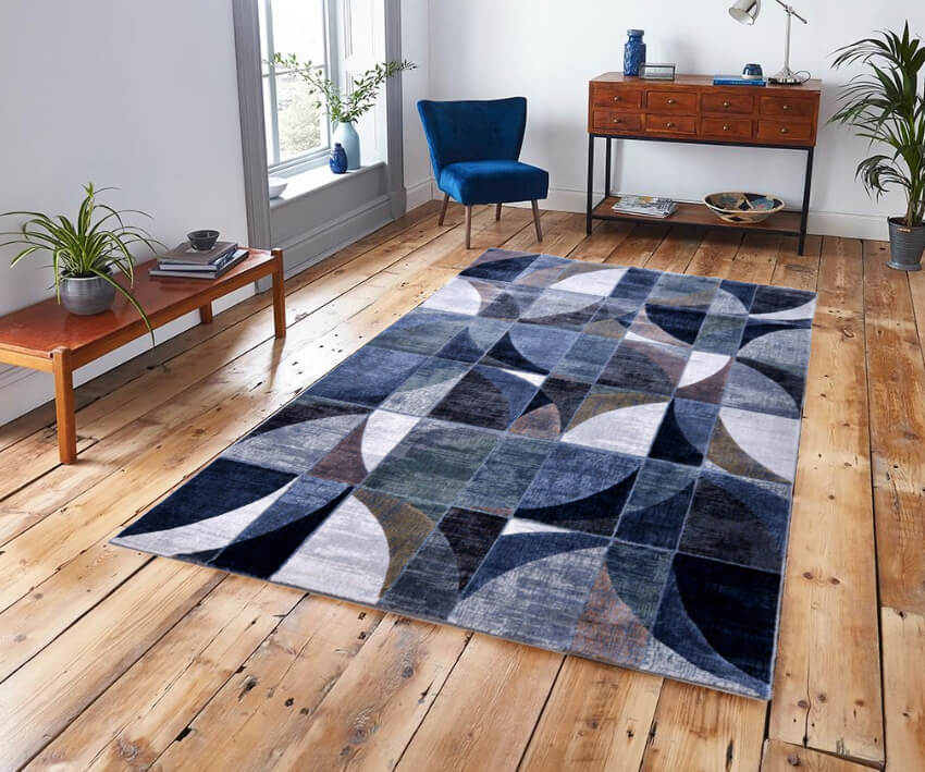 Milyen stílushoz passzol a tavaszi kék szőnyeg?