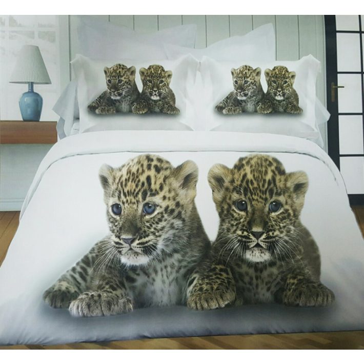 Élethű leopárd kölyök 3D ágyneműhuzat garnitúra